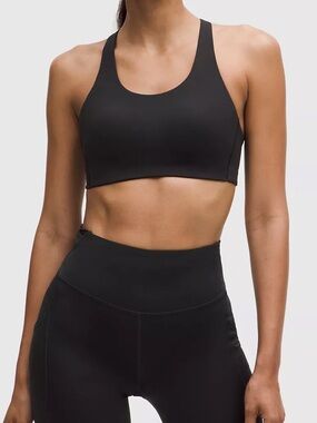 NWT Lululemon Energy Bra High Support Black Womens 36DDD